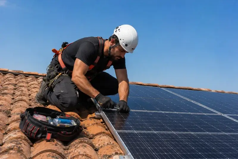 Maintenance et monitoring de panneaux solaires à Saint-Jean-la-Bussière