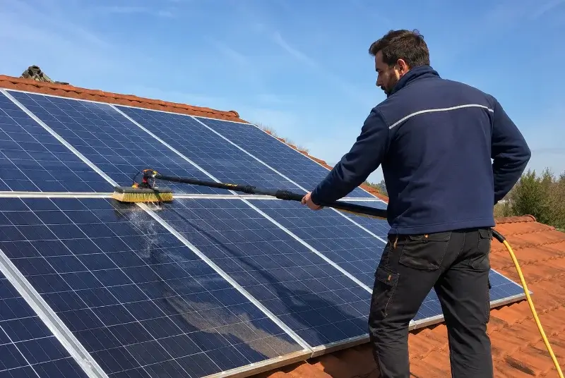 Nettoyage et entretien de panneaux solaires à Saint-Jean-la-Bussière